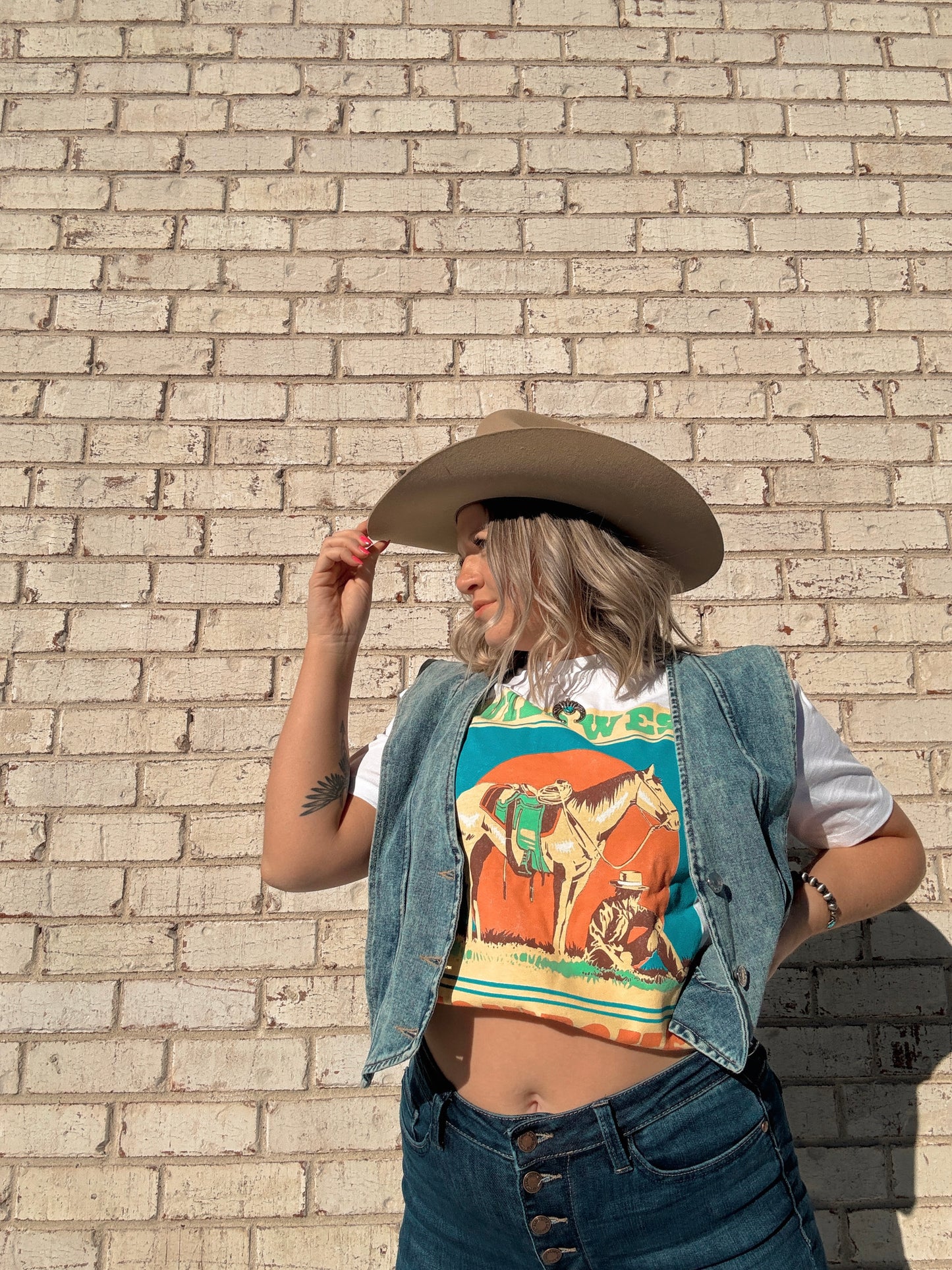 Neon Wild West Cowboys T-Shirt