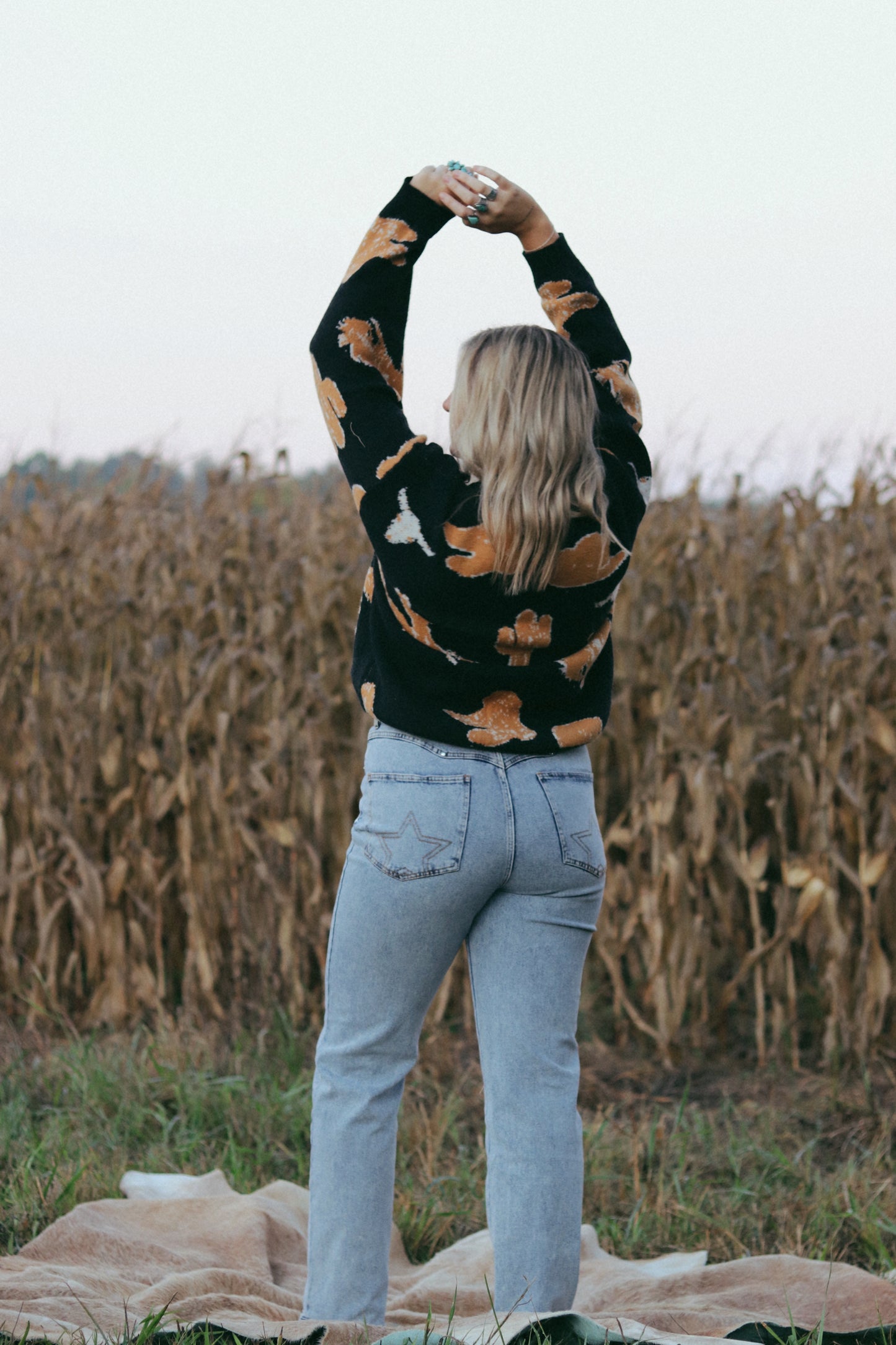 Western Studded Mid-rise Jean