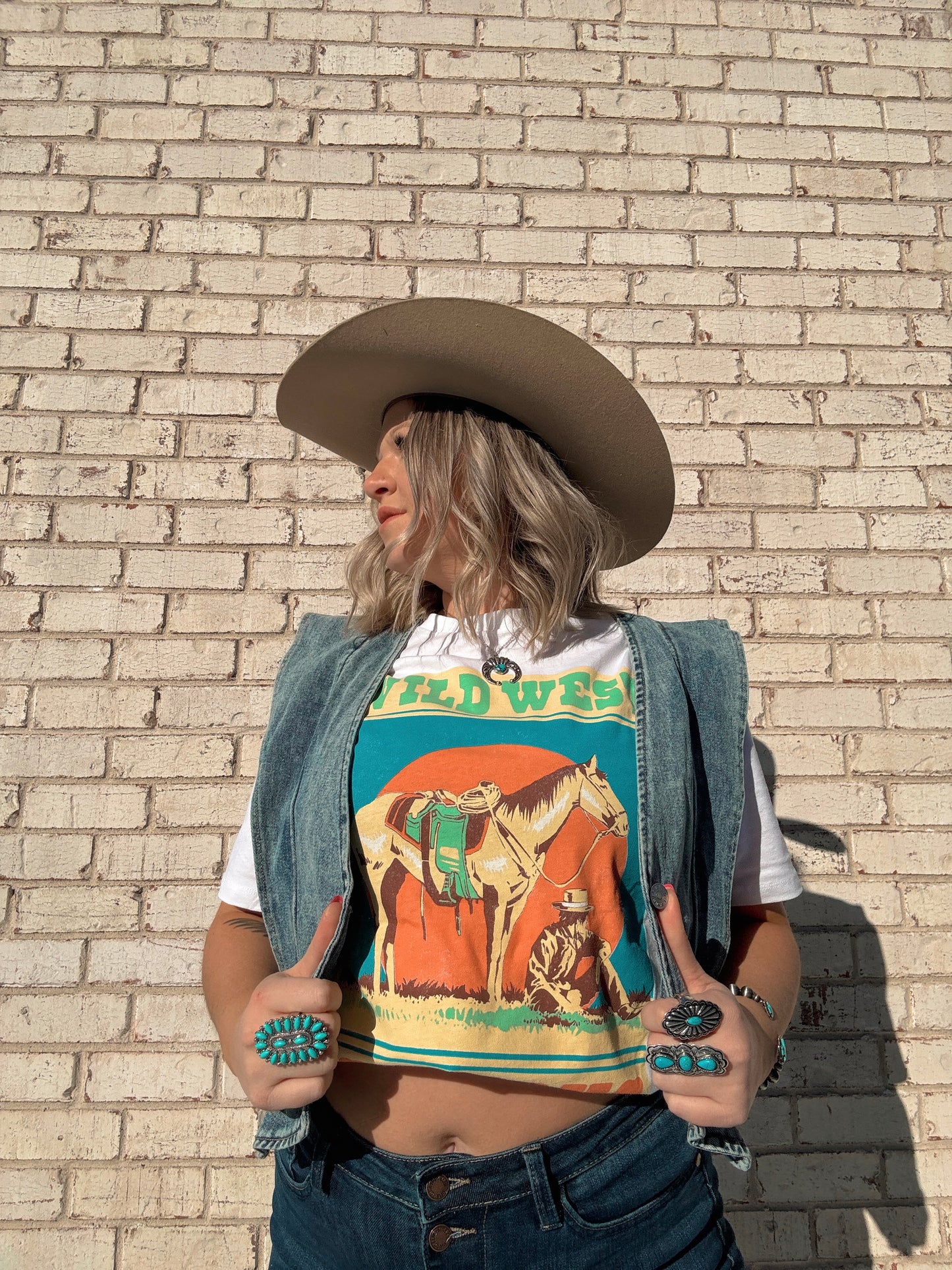 Neon Wild West Cowboys T-Shirt