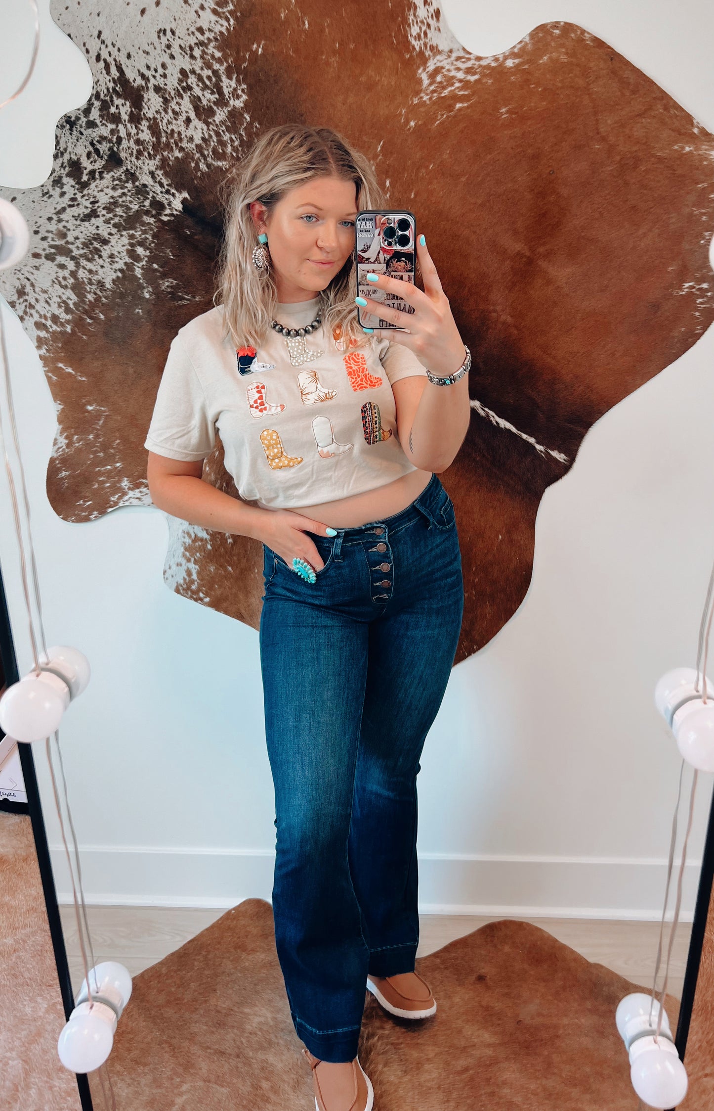 Button Fly Trouser Flares