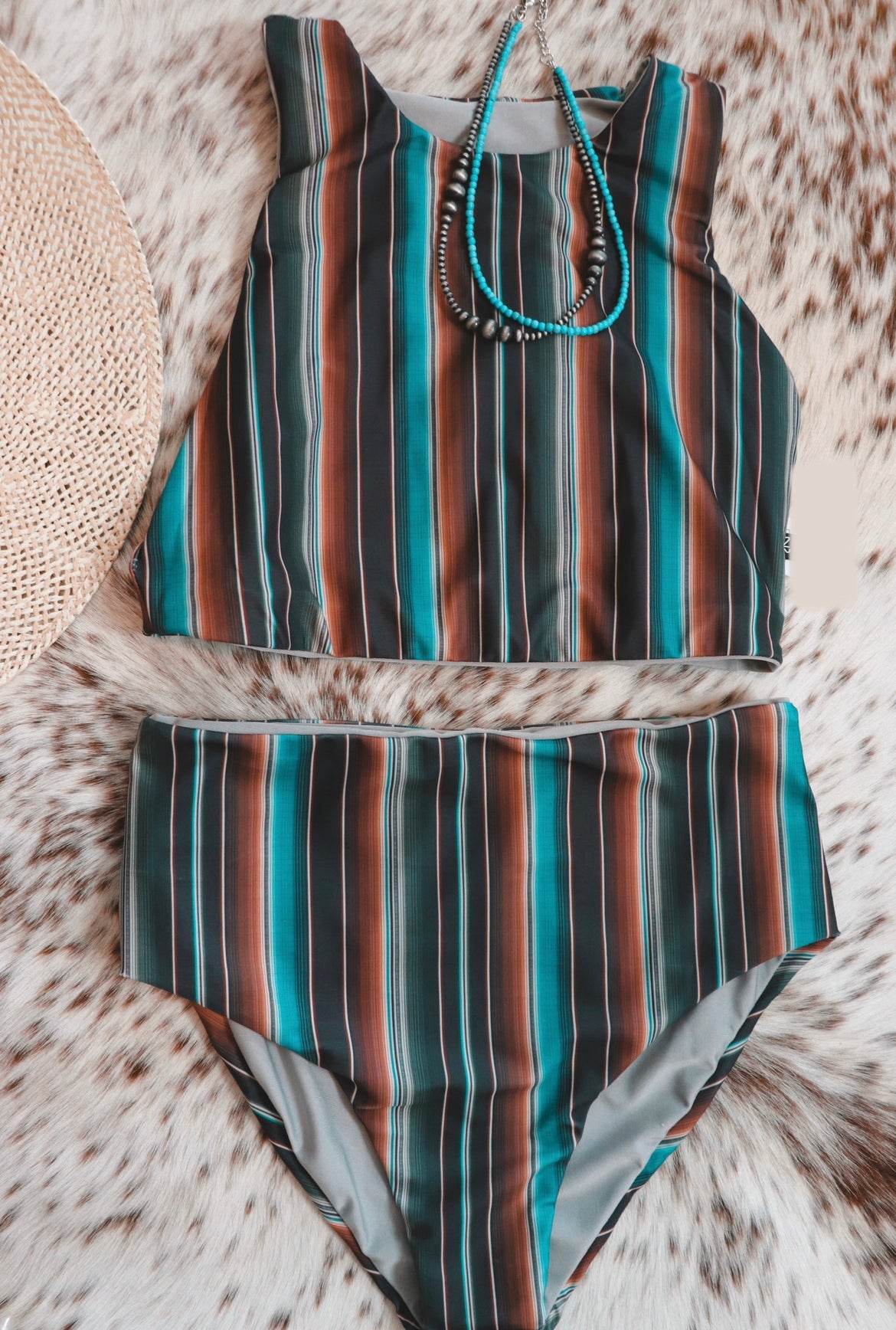 Rope The Neon Lights Reversible Swimsuit