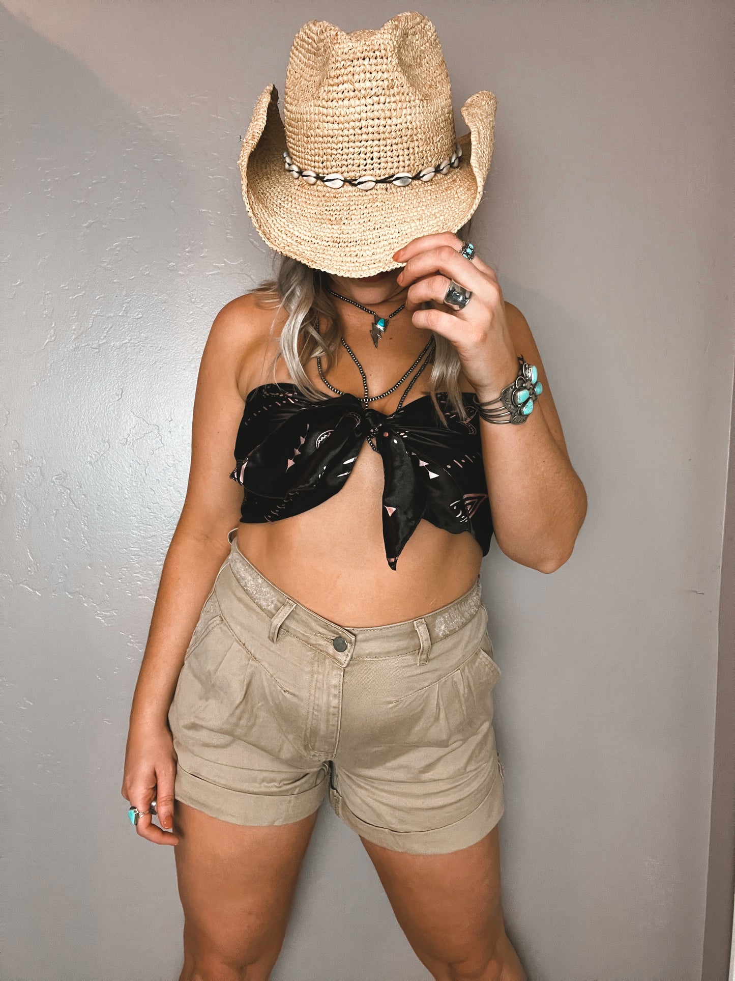 Khaki Twill Shorts
